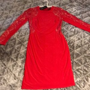 Brand new red dress, still with tag, INC Brand.